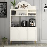 Hanah home komoda lyon 120 - cream, gold creamgold coffee bar cabinet | ePonuda.com