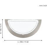 Eglo Planet 1 zidna lampa/1 nikl-mat | shoptok.hr
