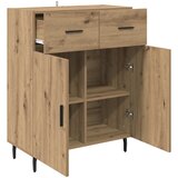  Kreveta Umjetnički hrast 69,5 x 34 x 90 cm Konstruirano drvo Slike