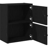 vidaXL Regal za knjige crni hrasta 40x24x52 cm od konstruiranog drva | shoptok.hr