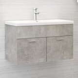 vidaXL Omarica za umivalnik betonsko siva 80x38,5x46 cm iverna plošča | Shoptok.si