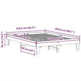 vidaXL Okvir kreveta bez madraca 160 x 200 cm od masivne borovine | shoptok.hr