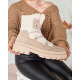 Resti Light brown women's trapper boots with sheepskin Getatsa | ePonuda.com