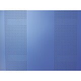 Pavoy Omara za žoge z drsnimi vrati, višina 1950 mm, z vrati iz pločevine z luknjami, širina 2000 mm, siva | Shoptok.si