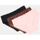 Sinsay Pamučne gaćice s čipkom 3 pack | shoptok.hr