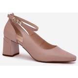 Maciejka Leather Heels On A Block Heel | Shoptok.si