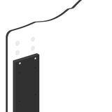  Krevetna konstrukcija Crna 100 x 200 cm Inženjersko Drvo | shoptok.hr