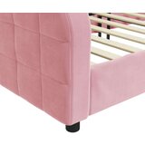  Raztegljiva postelja roza 100x200 cm žamet | Shoptok.si
