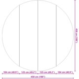 vidaXL kružni pokrov za bazen Crna Polietilen Ø 458 cm | shoptok.hr
