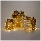  SET 3x LED božićnih dekoracija 90xLED/2xAA + 3xAA + 3xAA topla bela pokloni/zlatna Cene