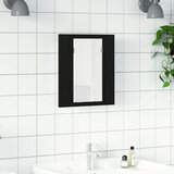  LED kupaonski ormarić s ogledalom crni hrast 40x12x45 cm inženjerski drvo | shoptok.hr