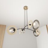  Visilica na sajli SKIVA 4xE27/15W/230V crna/bež | Eponuda.com