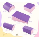  Pjenasti građevni blokovi, mekane igračke, 5 komada - ljubičaste/roze boje | shoptok.hr