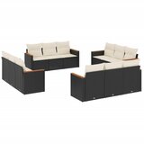  The Living Store Vrtna sedežna garnitura 12-delna z blazinami črn poli ratan - Vrtna Sedežna Garniture, (21446719) | Shoptok.si