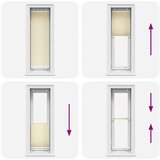 vidaXL Plisirana žaluzija Cream 50x150 cm Širina tkanine 49,4 cm | Shoptok.si
