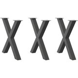 vidaXL Noge blagovaonski stol X-oblika 3 kom 70x(72-73) cm čelik Cijene