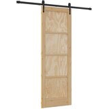  Klizna vrata ORKDAL Prirodna i crna 73,5 x 211 cm | shoptok.hr