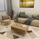 Hanah home Stol za dnevni boravak Dy Ada 90x38x60 cm, Smeđa | Eponuda.ba