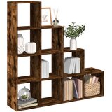  Pregrada/regal za knjige 4 razina hrast 131,5x29x131,5cm drveni | Eponuda.ba