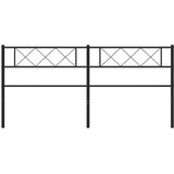vidaXL Metalno uzglavlje crno 180 cm | shoptok.hr