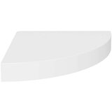vidaXL Plutajuće kutne police 2 kom bijele 25 x 25 x 3,8 cm MDF | shoptok.hr