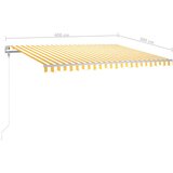  Automatska tenda sa senzorom LED 400x300 cm žuto-bijela | shoptok.hr