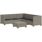  6 kom. Ratan set za opuštanje s jastučićima GENDT Kubu siva | shoptok.hr
