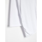 Sinsay Pamučna bluza s rukavima 3/4 i naborima sa strane | shoptok.hr