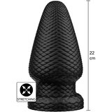 Hidden Desire Extreme Giant Dragon Butt Plug PVC Black XXL Cene
