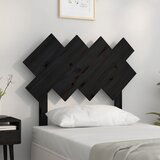 Maison Chic posteljno vzglavje - vzglavna omarica - nočna omarica črno 92x3x81 cm trdna borovina, (21706010) | Shoptok.si