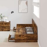  S uzglavljem s ladicama Staro drvo 75 x 190 cm Konstruirano drvo | shoptok.hr
