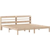  Okvir kreveta bez madraca 200 x 200 cm od masivne borovine | shoptok.hr