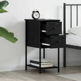  Noćni ormar 2 pcs Crni hrast 32 x 42 x 70 cm Konstruirano drvo | shoptok.hr