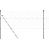  Stup za ogradu Srebrno 10 x 0,4 m (mreža 60 x 60 mm) Čelik | shoptok.hr