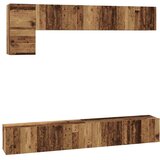  Set TV komoda Zidne 5 pcs Staro drvo Konstruirano drvo | shoptok.hr