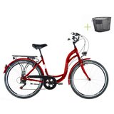  BICIKL KENZEL DREAM ROYAL 26" gradski bicikl - Crvena - 26" | shoptok.hr