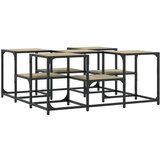 Furnova Klubska mizica sonoma hrast 91x91x40 cm inženirski les, (21915002) | Shoptok.si