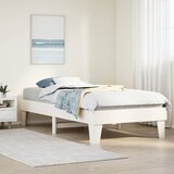 Furnova Posteljni okvir brez vzmetnice bel 90x190 cm trdna borovina, (21942355) Cene