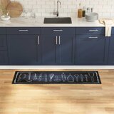  Kuhinjski Tepih Crna 150 x 45 cm Baršun | shoptok.hr