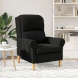  Ergonomska fotelja Crna Platno drvo Standard Ergonomski | shoptok.hr