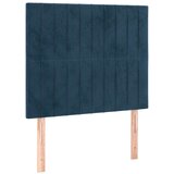  Posteljno vzglavje 2 kosa temno modro 80x5x78/88 cm žamet | Shoptok.si