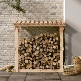  Stalak za drva za ogrjev 108x64,5x109 cm od masivne borovine | Eponuda.com