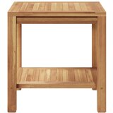  Kava Stol s pohranom Smeđa 45 x 45 x 45 cm Čvrsto teak drvo | shoptok.hr