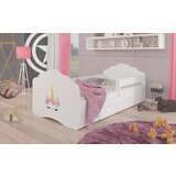 ADRK Otroka postelja CASIMO MERMAID z vzmetnico, ograjico in predalom 160x80 cm - BELA | Shoptok.si