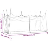  Mreža za komarce u vrtu 156 Crna 3 x 6 x 2,5 m Poliester | shoptok.hr