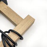  Visilica na sajli LEANDRA 1xE27/15W/230V hrast/crna | Eponuda.com