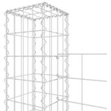 Gabionska košara U-oblika s 5 stupova 500x20x150 cm željezna | Eponuda.com