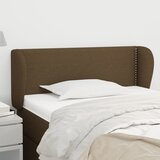  Uzglavlje s ušima tamnosmeđe 103x23x78/88 cm od tkanine | shoptok.hr