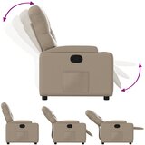  Naslonjač od umjetne kože boja cappuccina | shoptok.hr