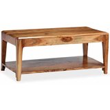  Stolić za kavu od masivnog drva 88 x 50 x 38 cm Slike